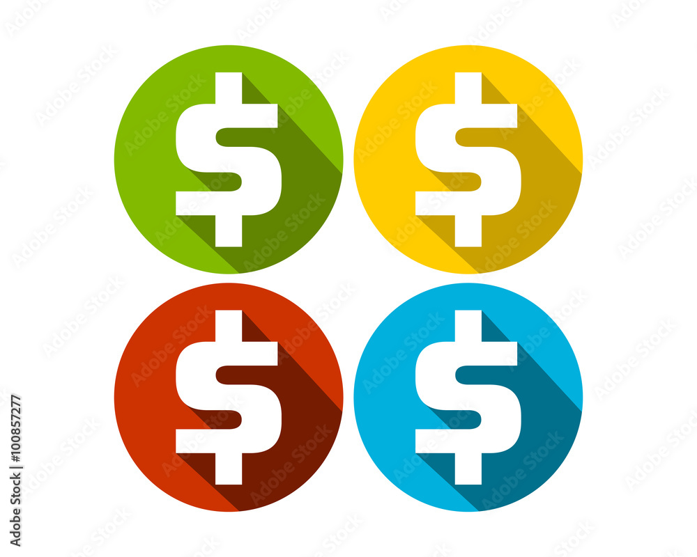 Dollar Sign Circle Flat Icons Dollar Sign Circle Flat Icons