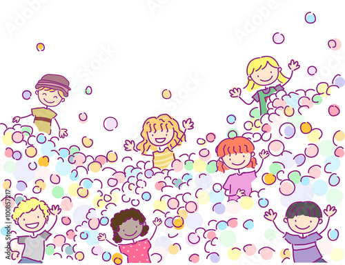 Stickman Kids Balls Pit Party