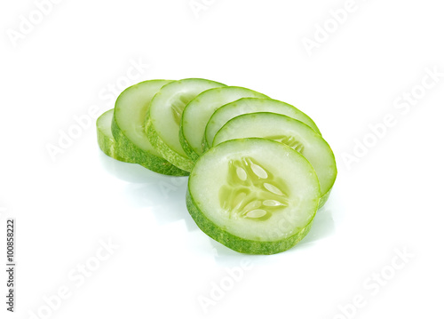 Cucumber isolated on the white background