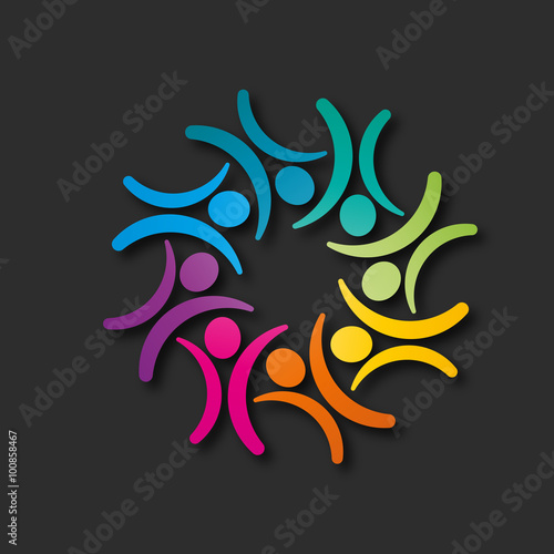 silhouettes colorés