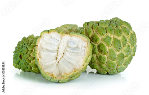 Sugar apple fruit isolated on the white background
