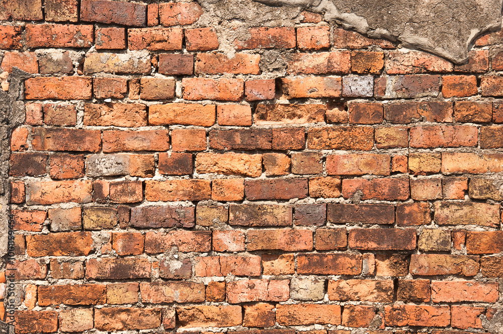 Fototapeta premium Old brick wall texture and background