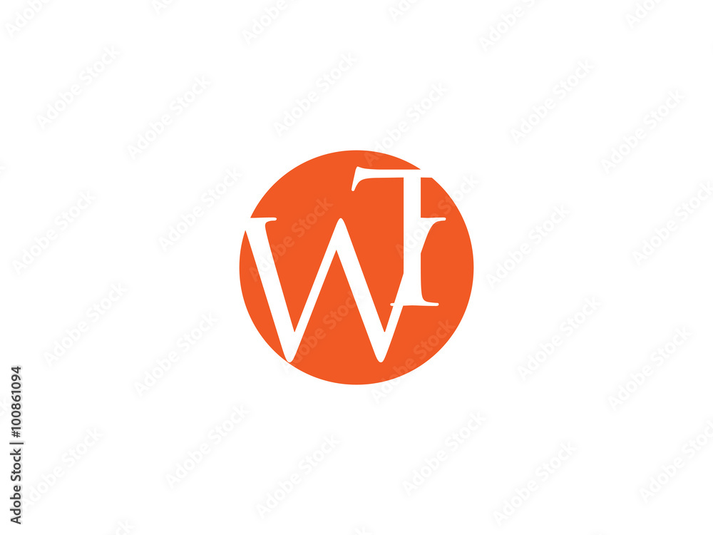 Double WT letter logo