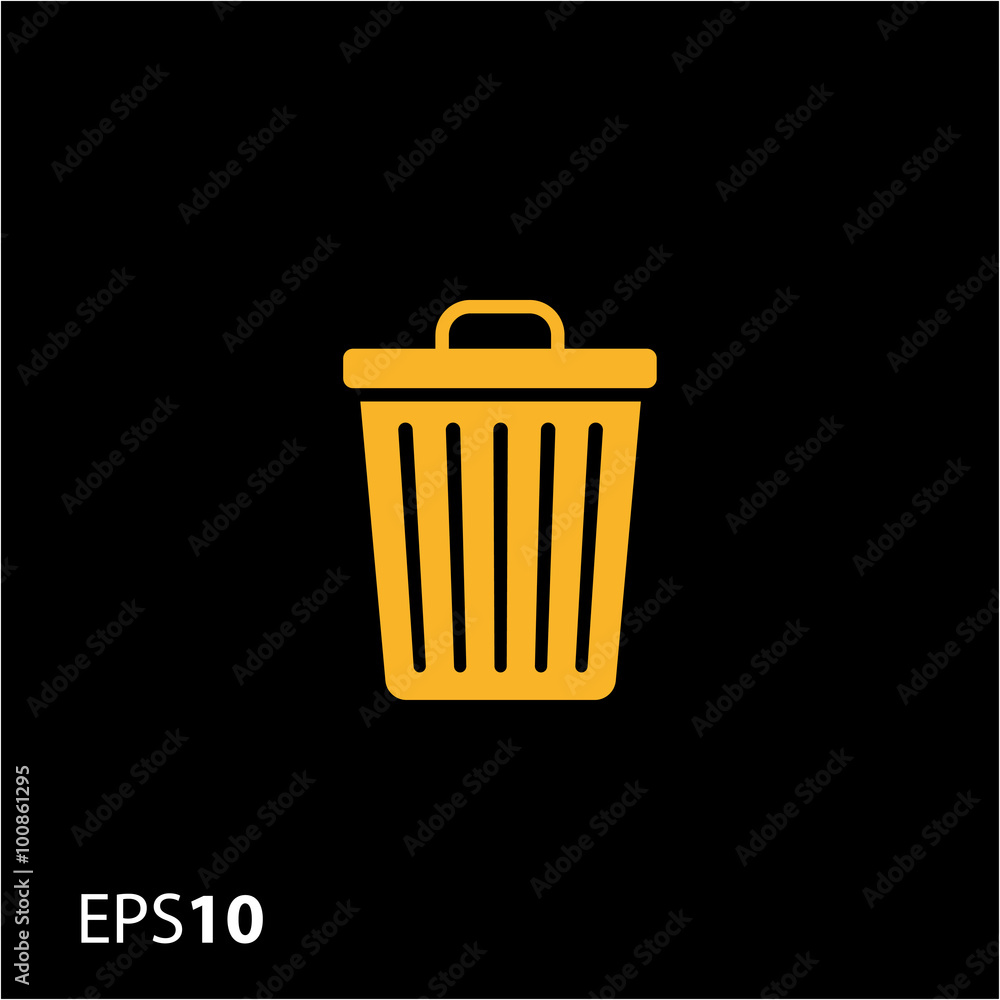 Trash bin icon for web and mobile Trash bin icon for web and mobile