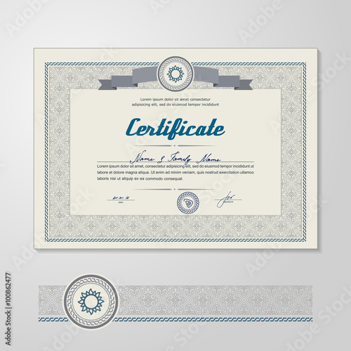 Certificate, Diploma, design template