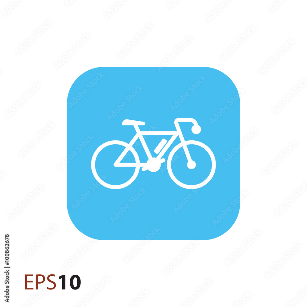 Bicycle icon for web and mobile