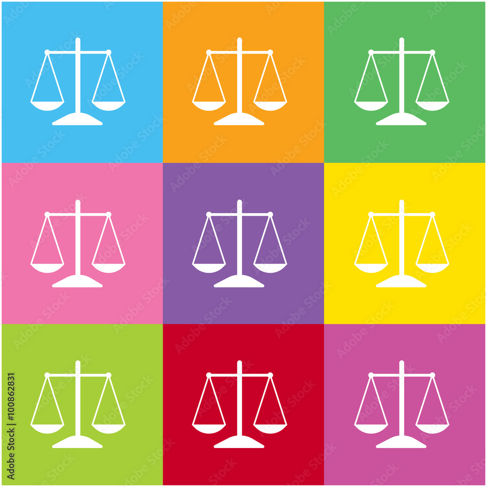 Old scales icon for web and mobile Old scales icon for web and mobile