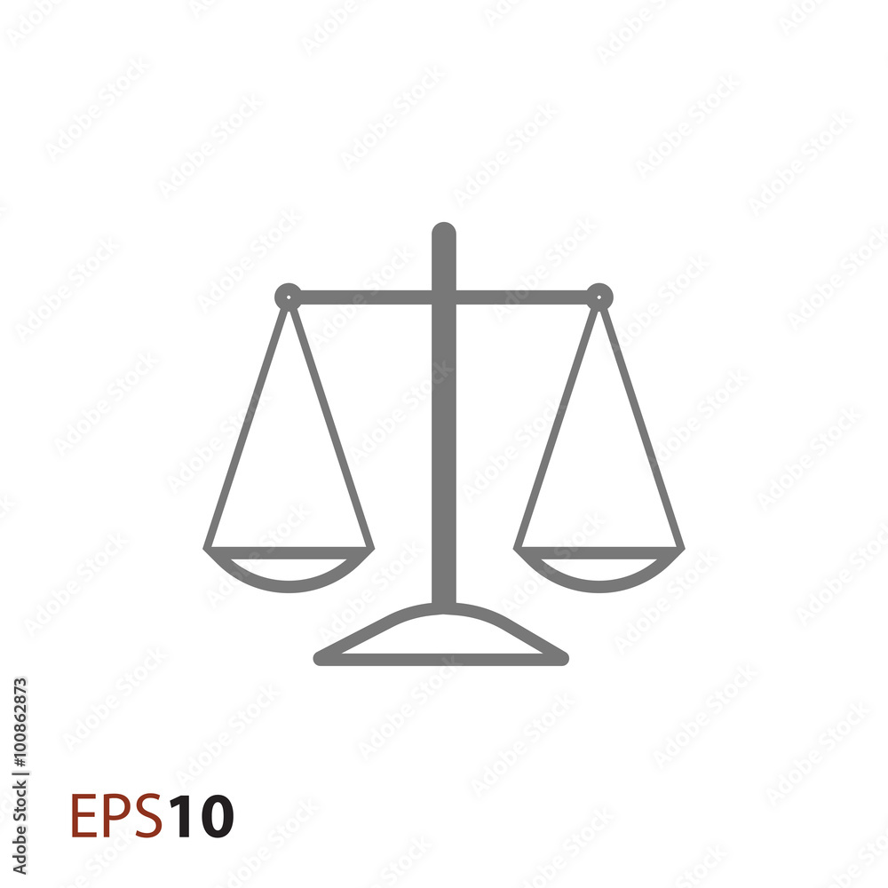 Old scales icon for web and mobile Old scales icon for web and mobile