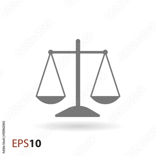 Old scales icon for web and mobile