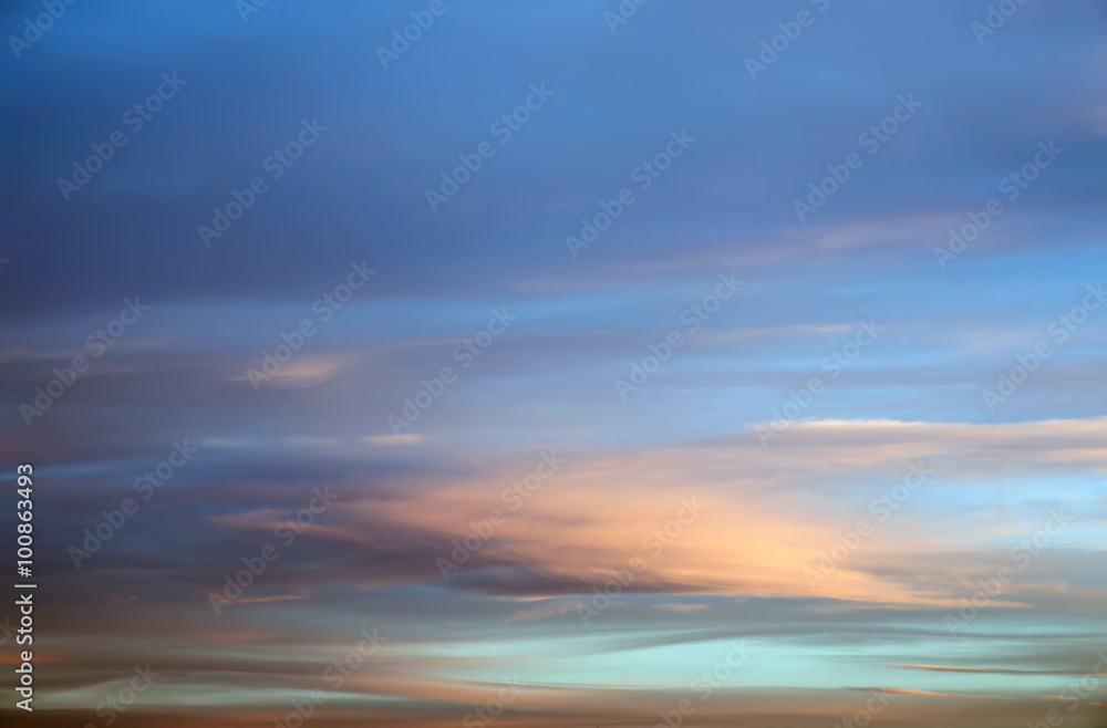 colorful bokeh defocused abstract background which was created based on beautiful sunrise flame clouds in the sky