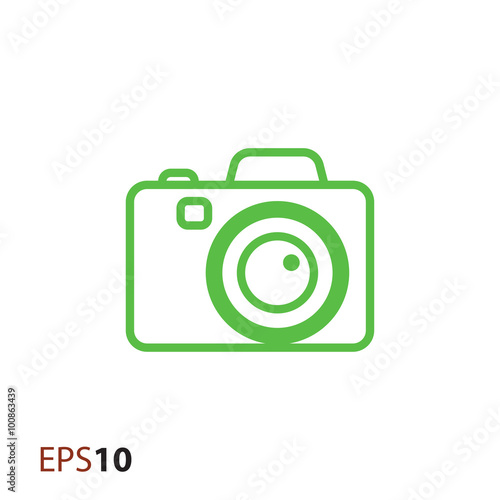 Digital camera icon for web and mobile