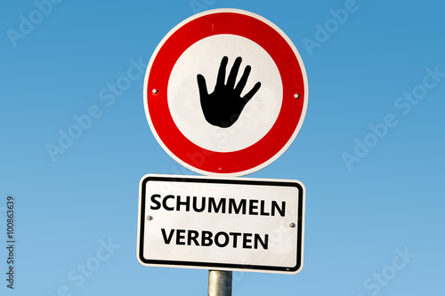 Schild 51 - Schummeln verboten