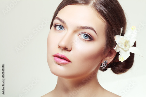 Beautiful woman face
