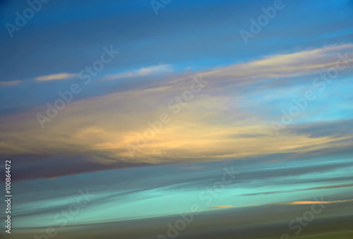 colorful bokeh defocused abstract background which was created based on beautiful sunrise flame clouds in the sky
