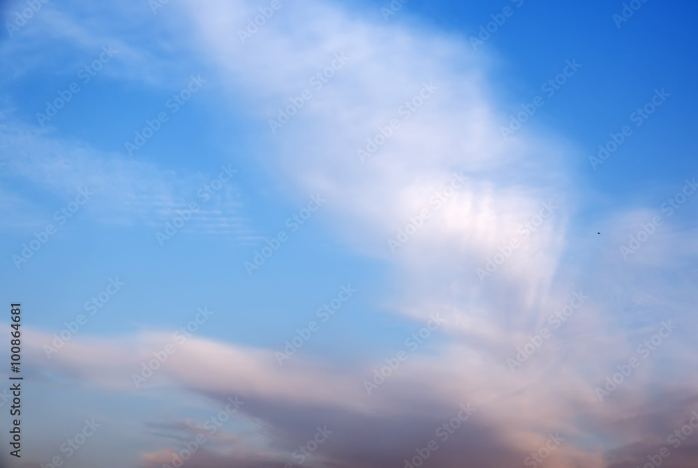 Obraz premium colorful bokeh defocused abstract background which was created based on beautiful sunrise flame clouds in the sky