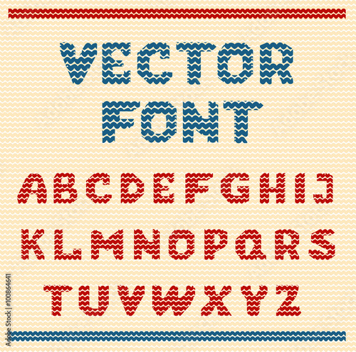 vector embroidered letters