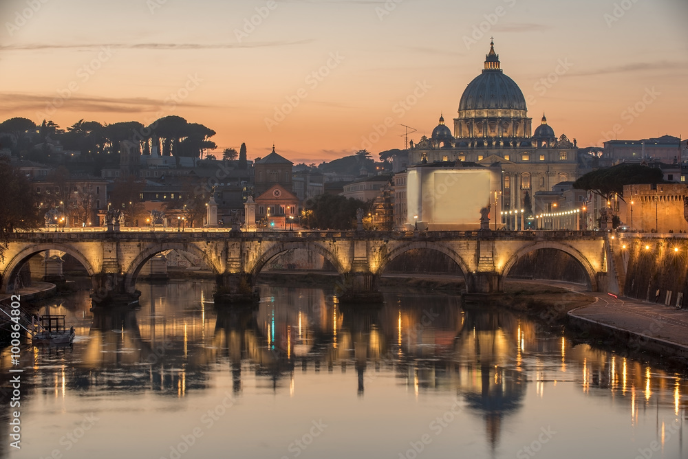 Rome, Italy: St. Peter's Basilica, Saint Angelo Bridger