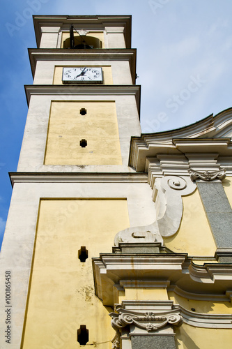 vanzaghello old abstract in  italy     old  wall    church photo