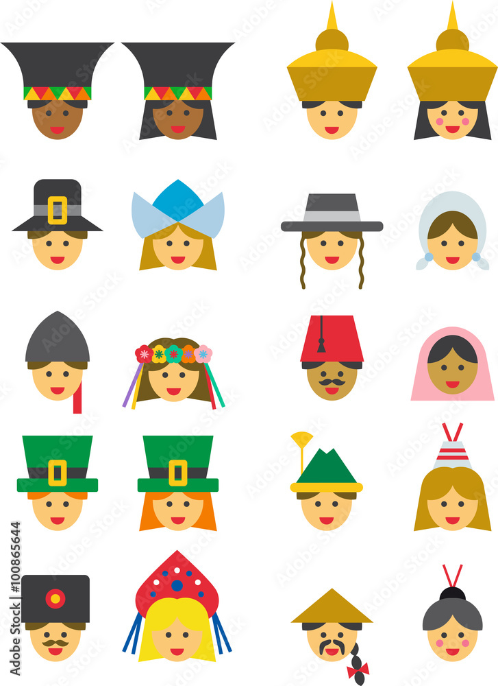 PEOPLE icons FROM ALL OVER THE WORLD PEOPLE icons FROM ALL OVER THE WORLD