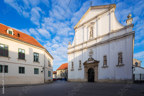 front view of St.Catherine Church. Zagreb. Croatia. © phant