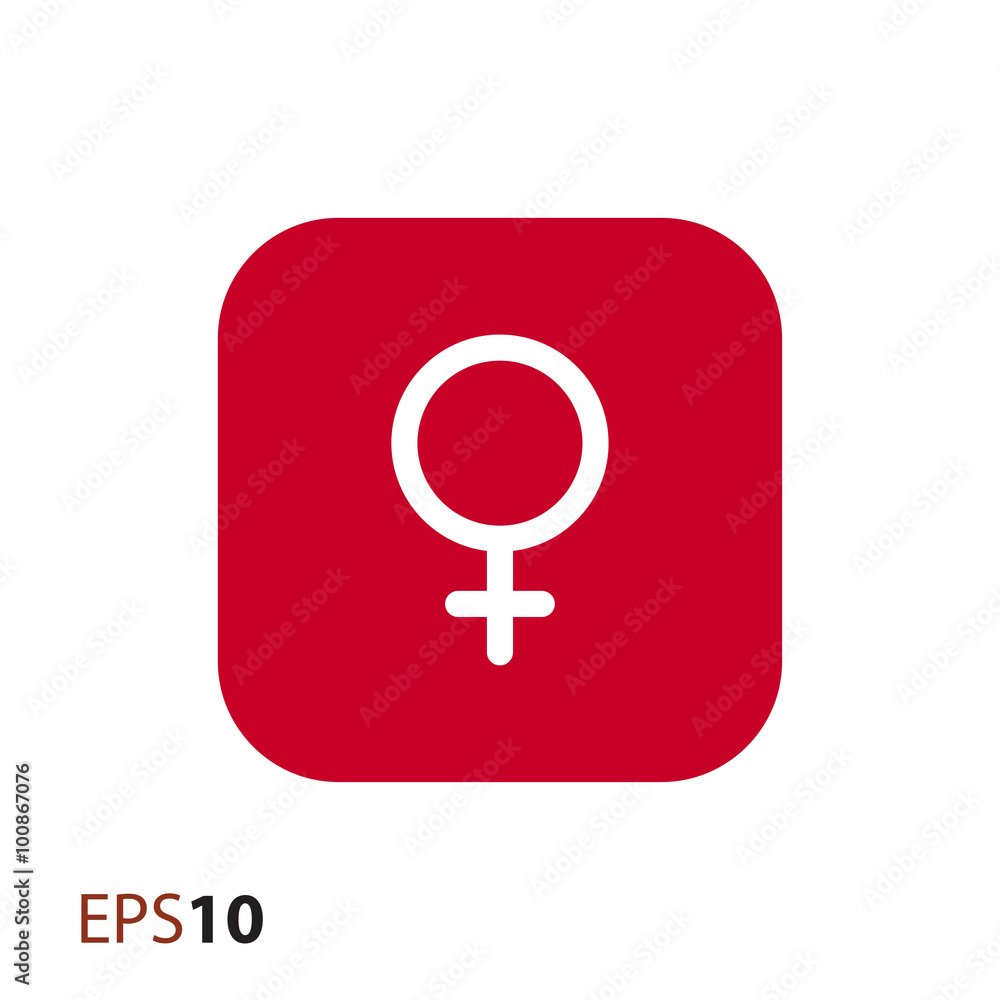 Female sign icon for web and mobile Female sign icon for web and mobile