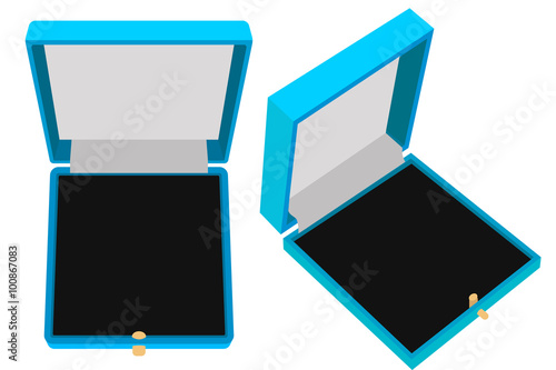 Jewelry Gift  box. Blue case.