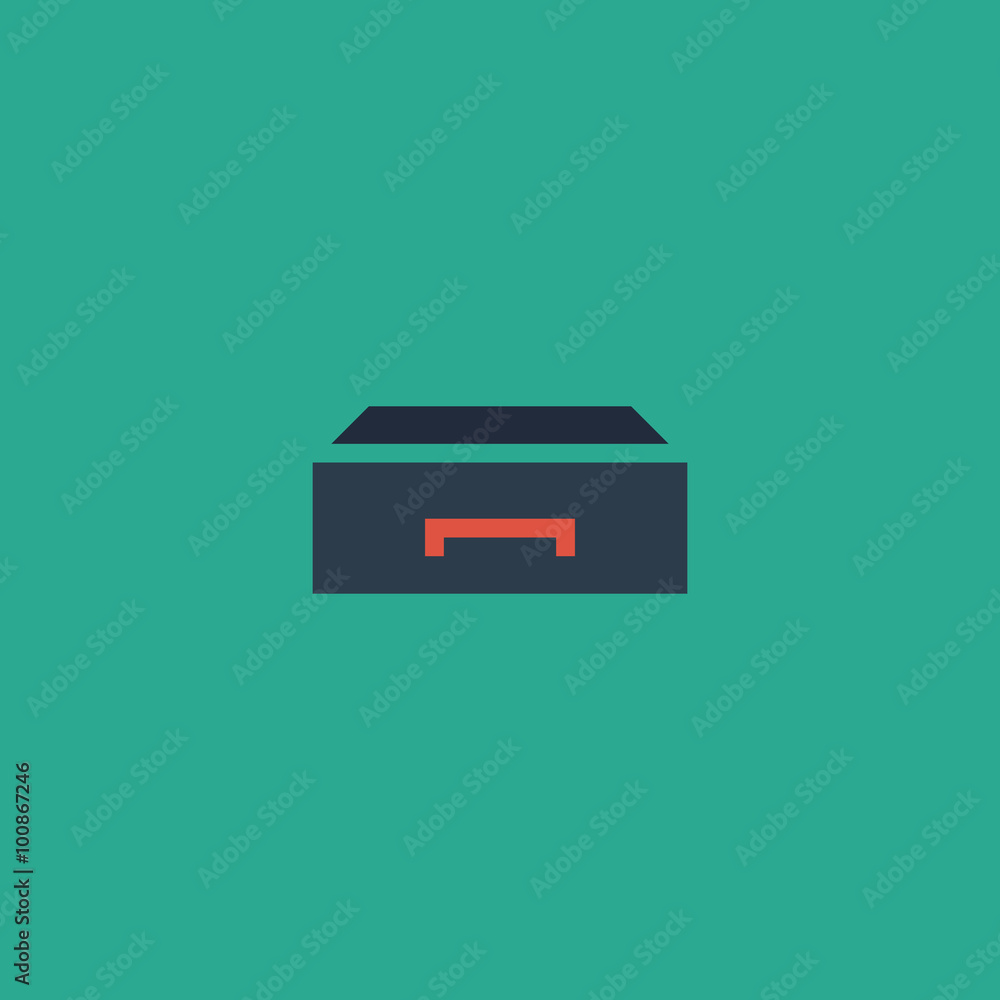 drawer vector icon illustration drawer vector icon illustration