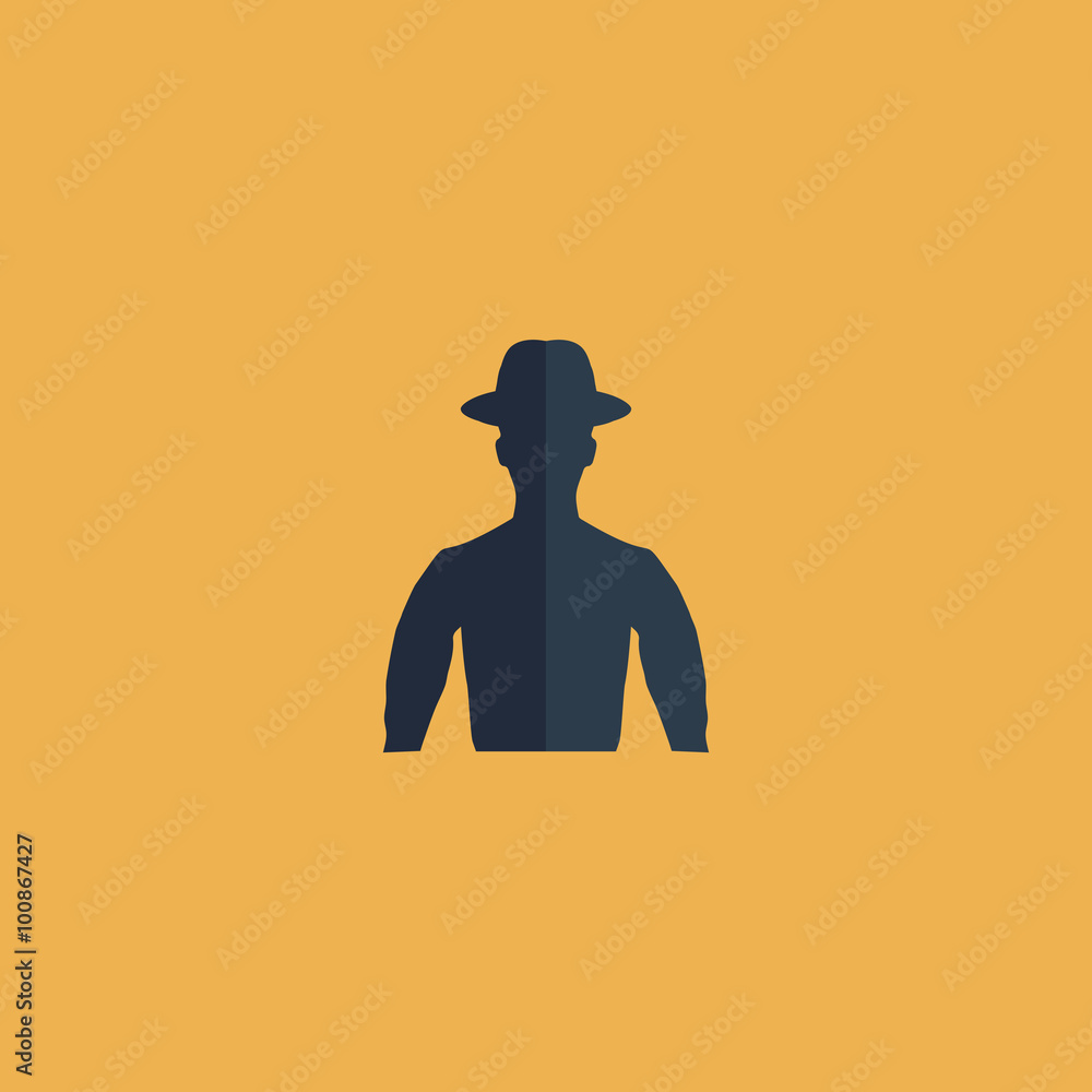 man on hat avatar