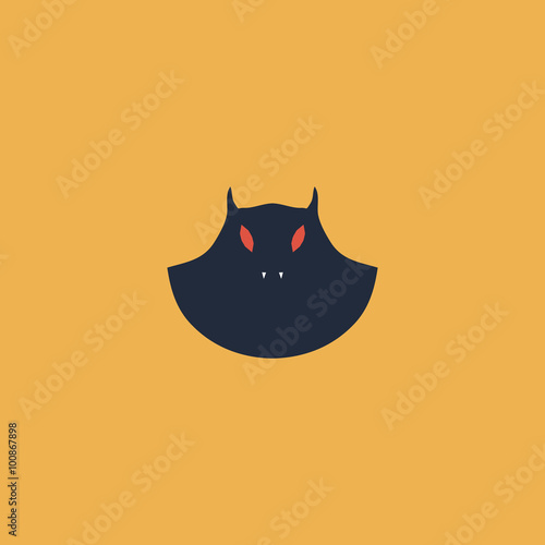 Executioner evil face mask icon