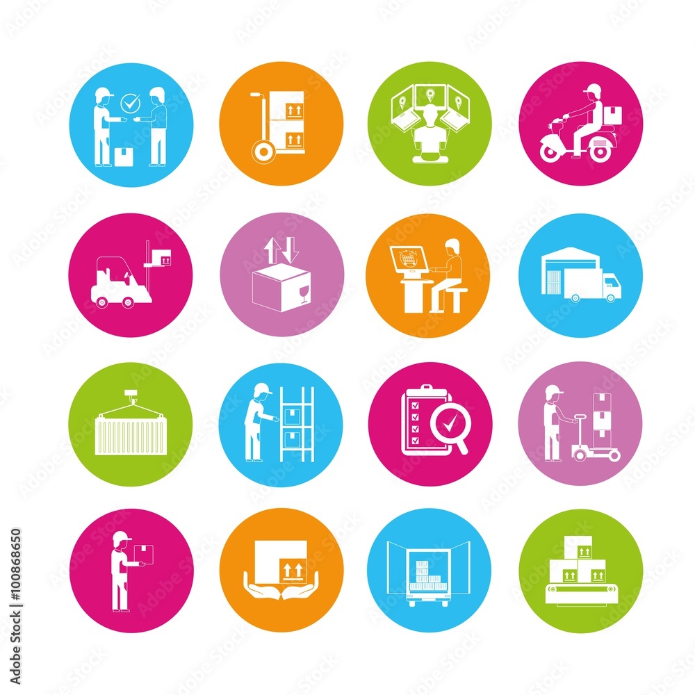 shipping icons shipping icons