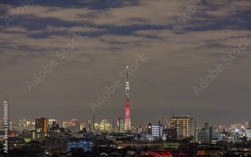 Tokyo city view and Tokyo sky tree