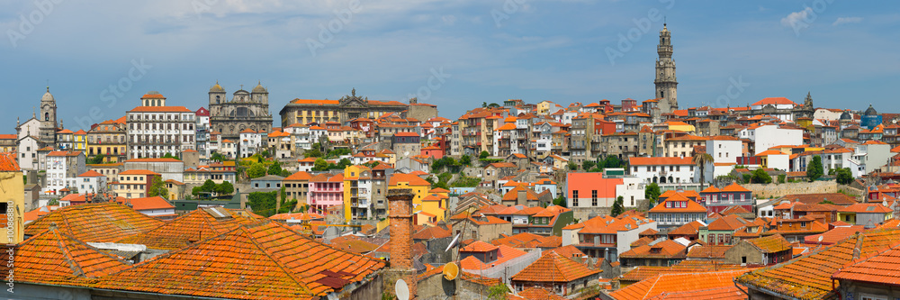 Panoramic view on Porto