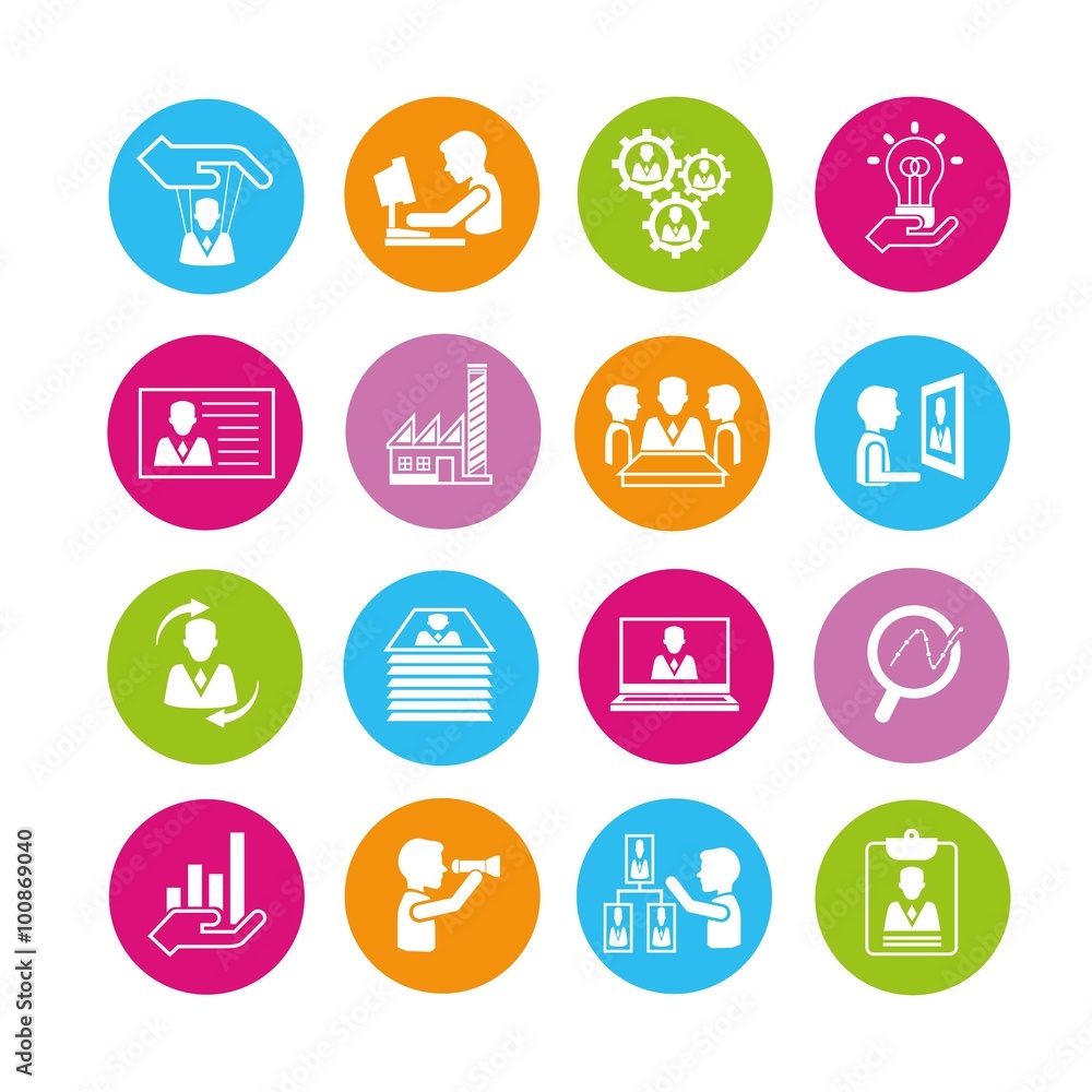 business management icons business management icons