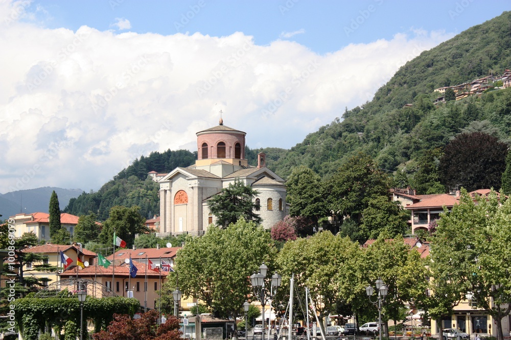 Sant’Ambrogio Church in Laveno Mombello, Lake Maggiore Italy 