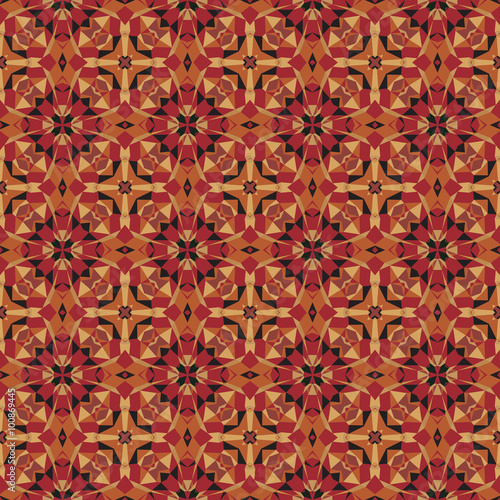 abstract bright mosaic pattern in warm colors