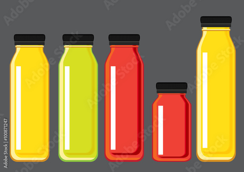 vector juice bottle