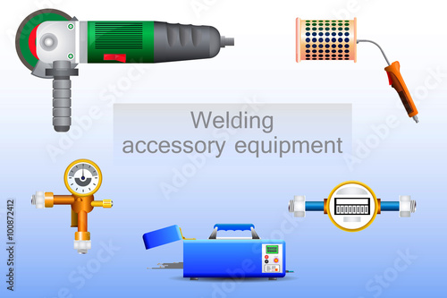 Set of four welding torches / Torches various welding methods