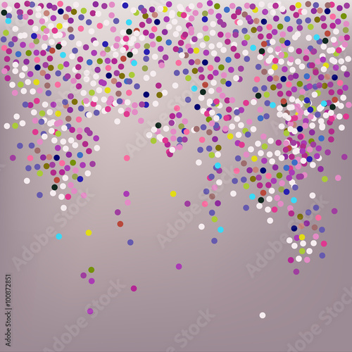 Confetti, New Year's celebration - vector background
