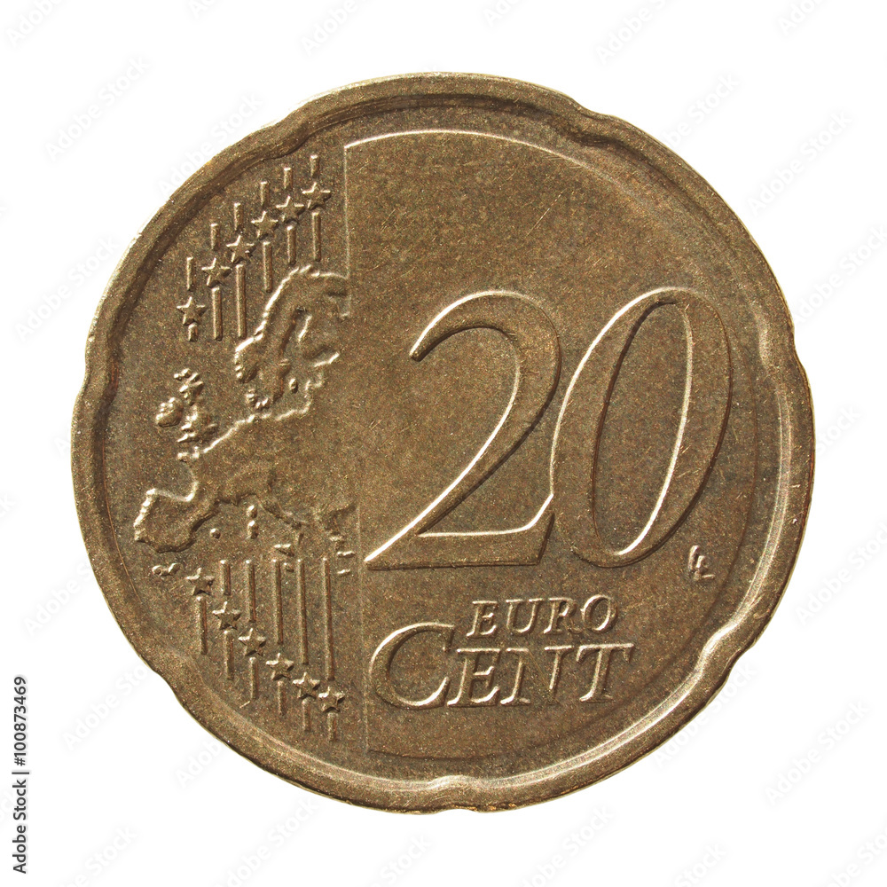 custom made wallpaper toronto digital20 cent Euro coin