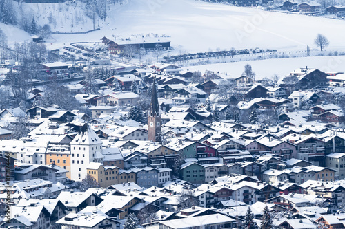 City of Kitzbühel in winter