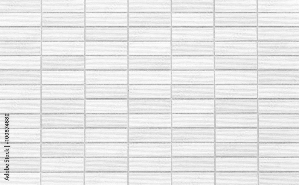 White brick tile wall seamless background and texture White brick tile wall seamless background and texture