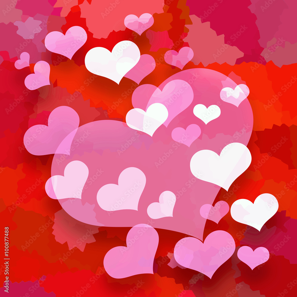 Valentine hearts love background