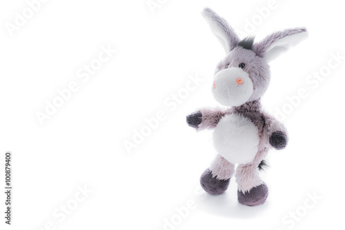 Donkey toy isolated on white