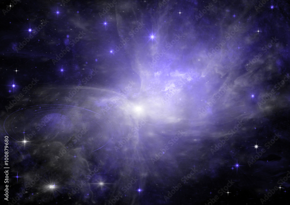 galaxy in a free space galaxy in a free space