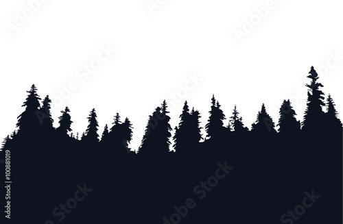 Forest silhouette