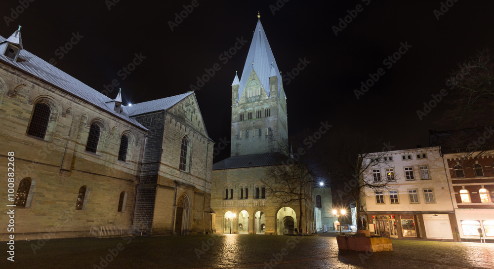st patrokli dom soest germany in the evening