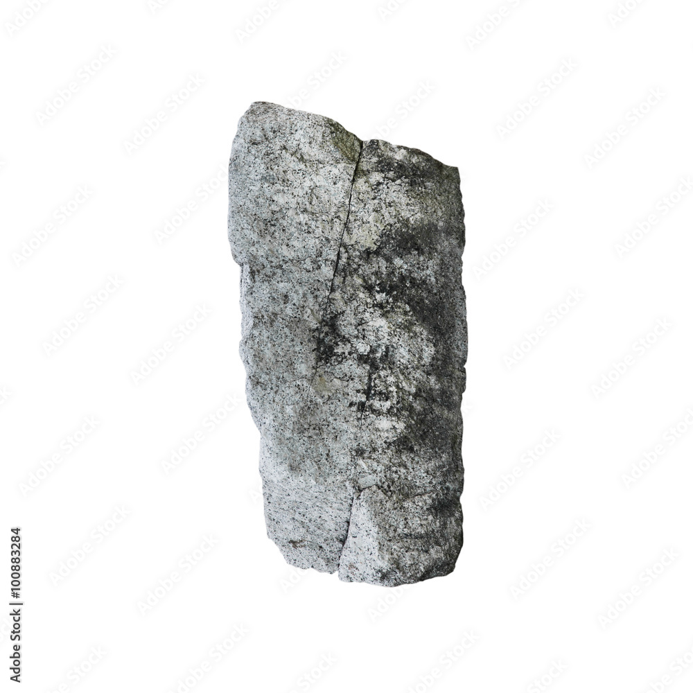 big granite stone, isolated on white background big granite stone, isolated on white background