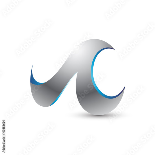 Silver Letter A Logo