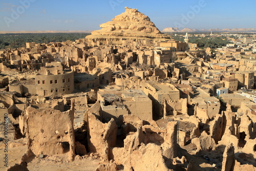 Die alte Oasen Stadt Siwa in der Sahara von Ägypten