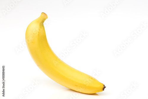 Delicious banana isolated on the white
